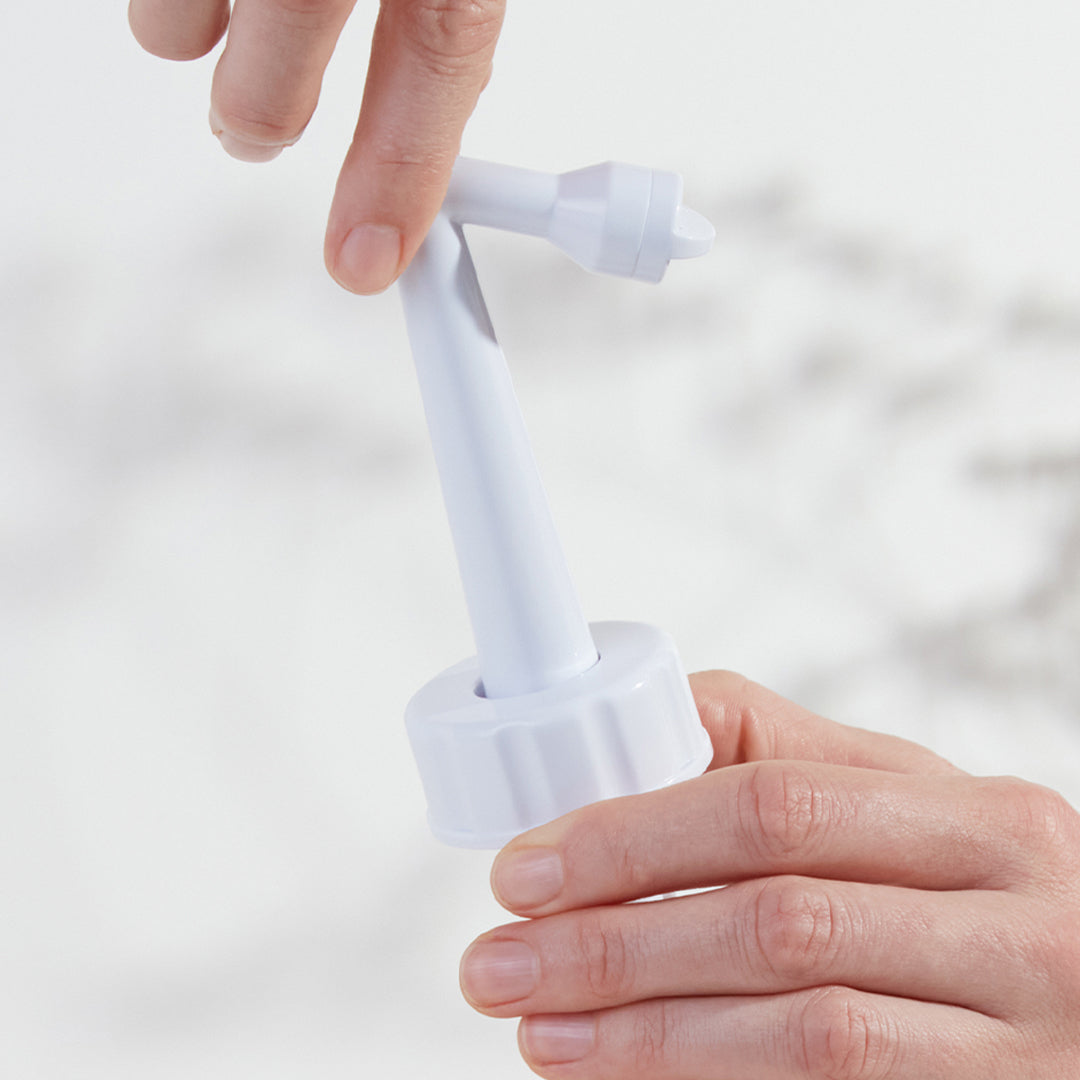 perineal wash bottle angled neck feature
