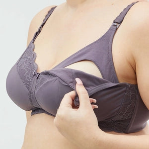 taffy busty nursing bra drop down cups feature