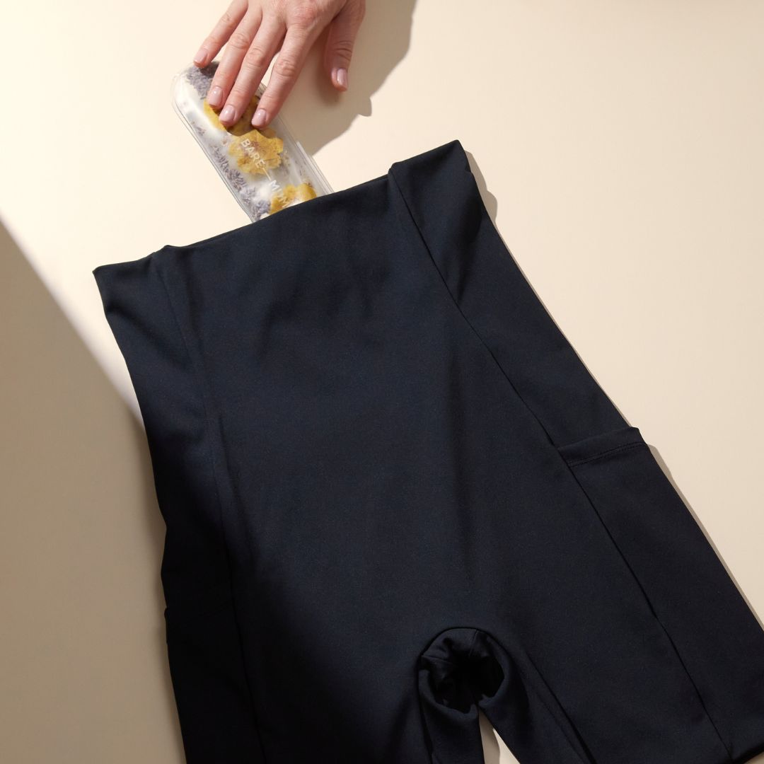 postpartum recovery shorts pocket design