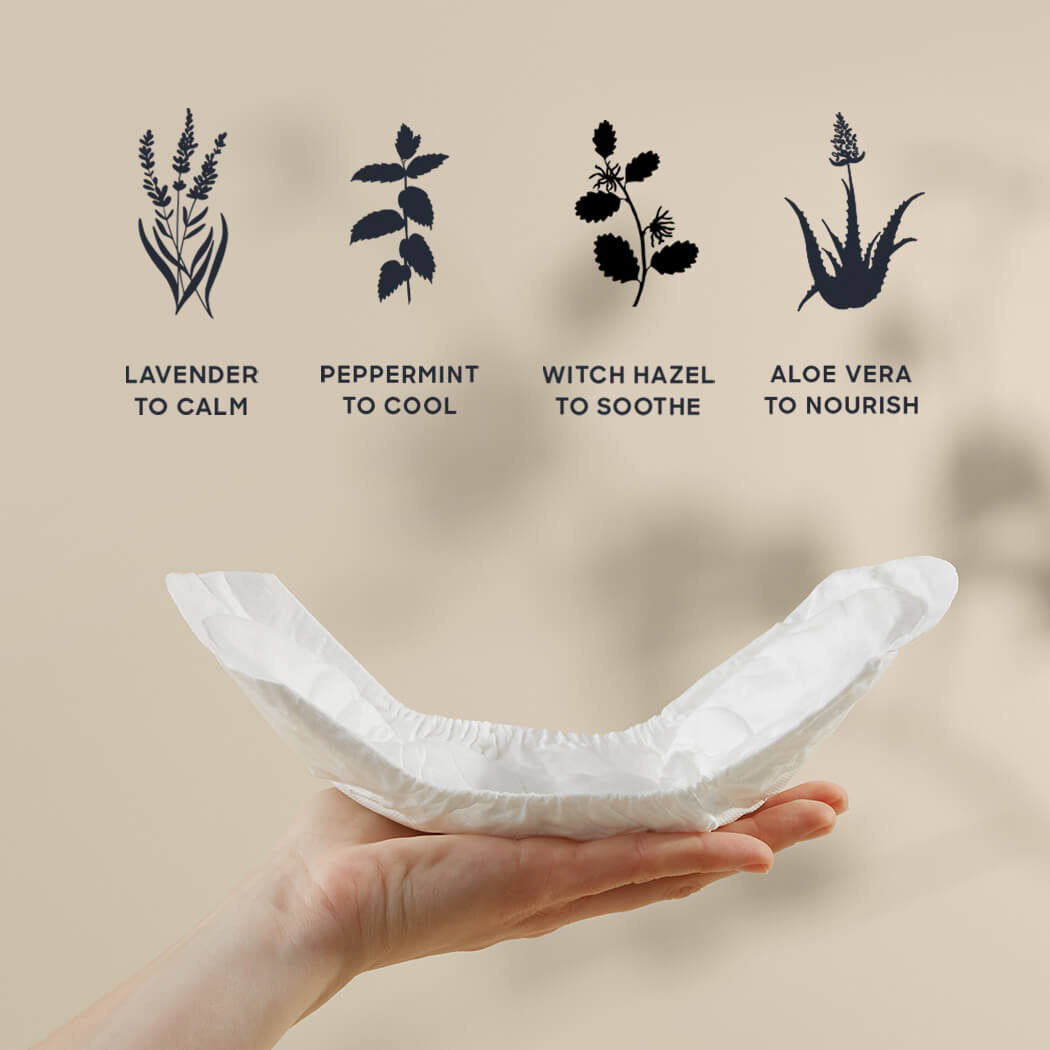 post partum pads all natural blend