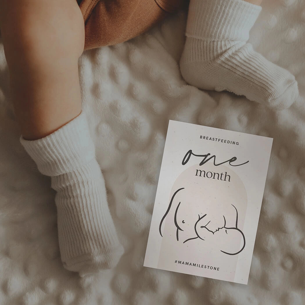 baby milestone card made from 360gsm A6 cardstock