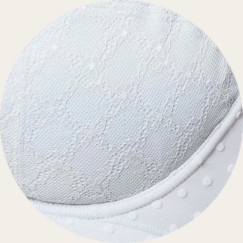 parfait lace nursing bra polka dot mesh feature