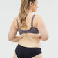 taffy busty nursing bra back view - grape