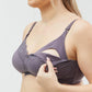 taffy non wire nursing bra drop-down cups - grape