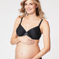 waffles contour nursing bra - black