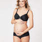 waffles contour nursing bra full view - black