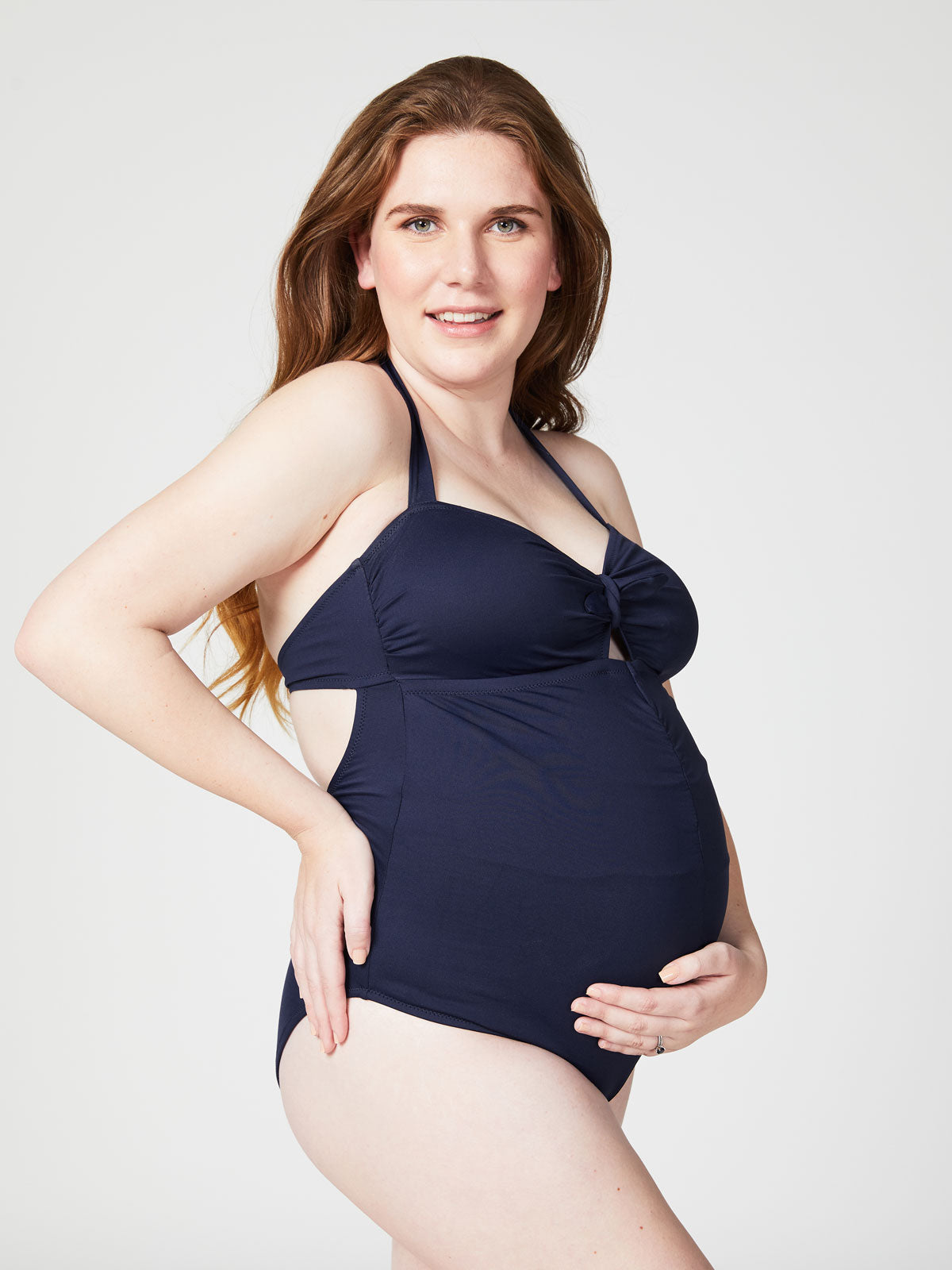 Mineral One Piece Ruched Maternity Swimsuit (Last Chance)