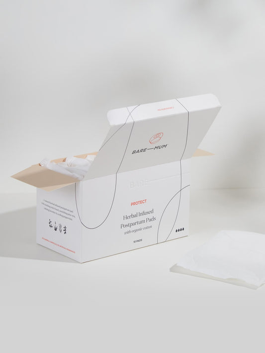 postpartum pads box