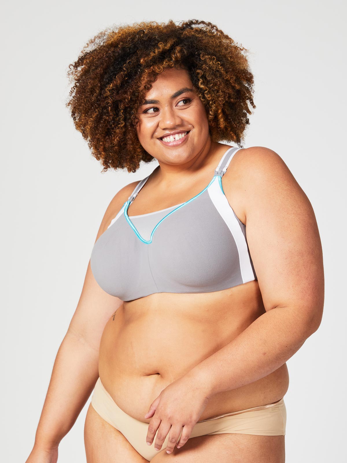 Zest Maternity & Nursing Sports Bra - Grey (Final Sale)