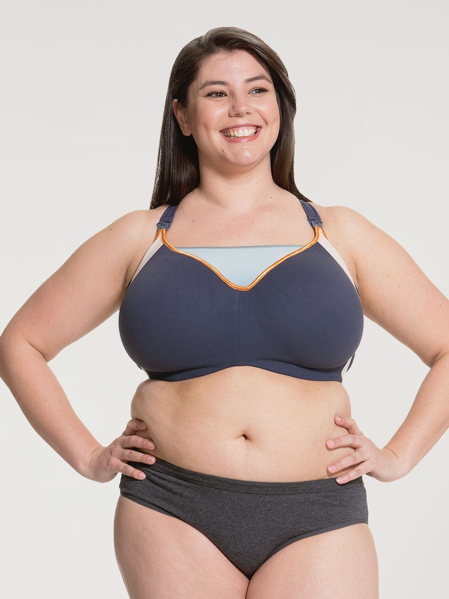 Zest Maternity & Nursing Sports Bra - Navy-Blue (Final Sale)